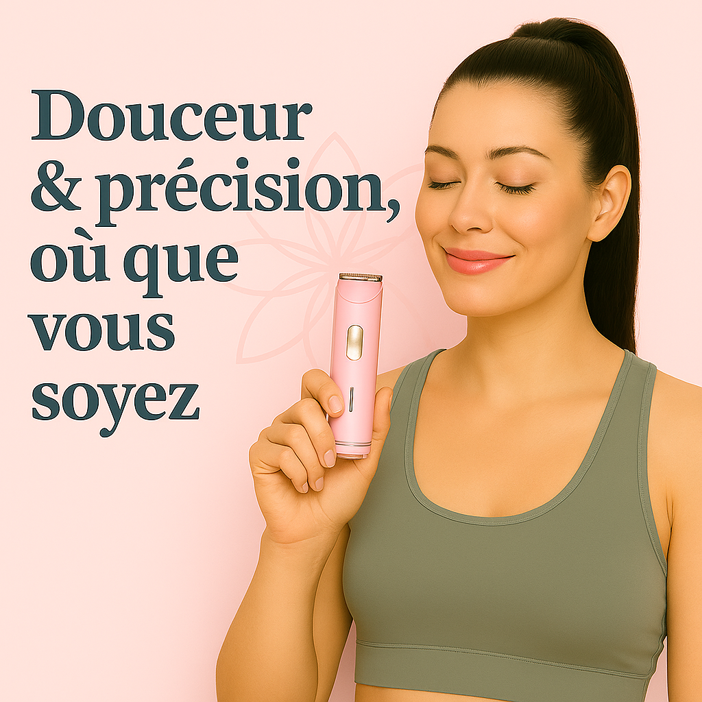 Velviana™ – Tondeuse et rasoir Femme Visage, Jambes & Zone Bikini (Rechargeable)