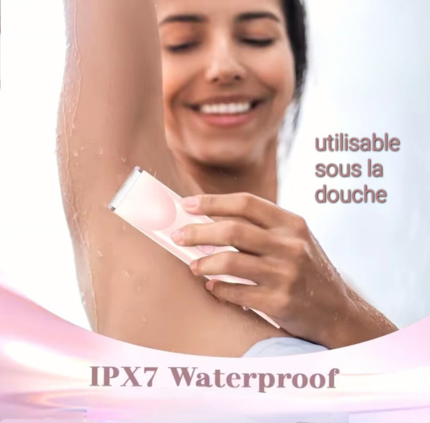 Velviana™ – Tondeuse et rasoir Femme Visage, Jambes & Zone Bikini (Rechargeable)